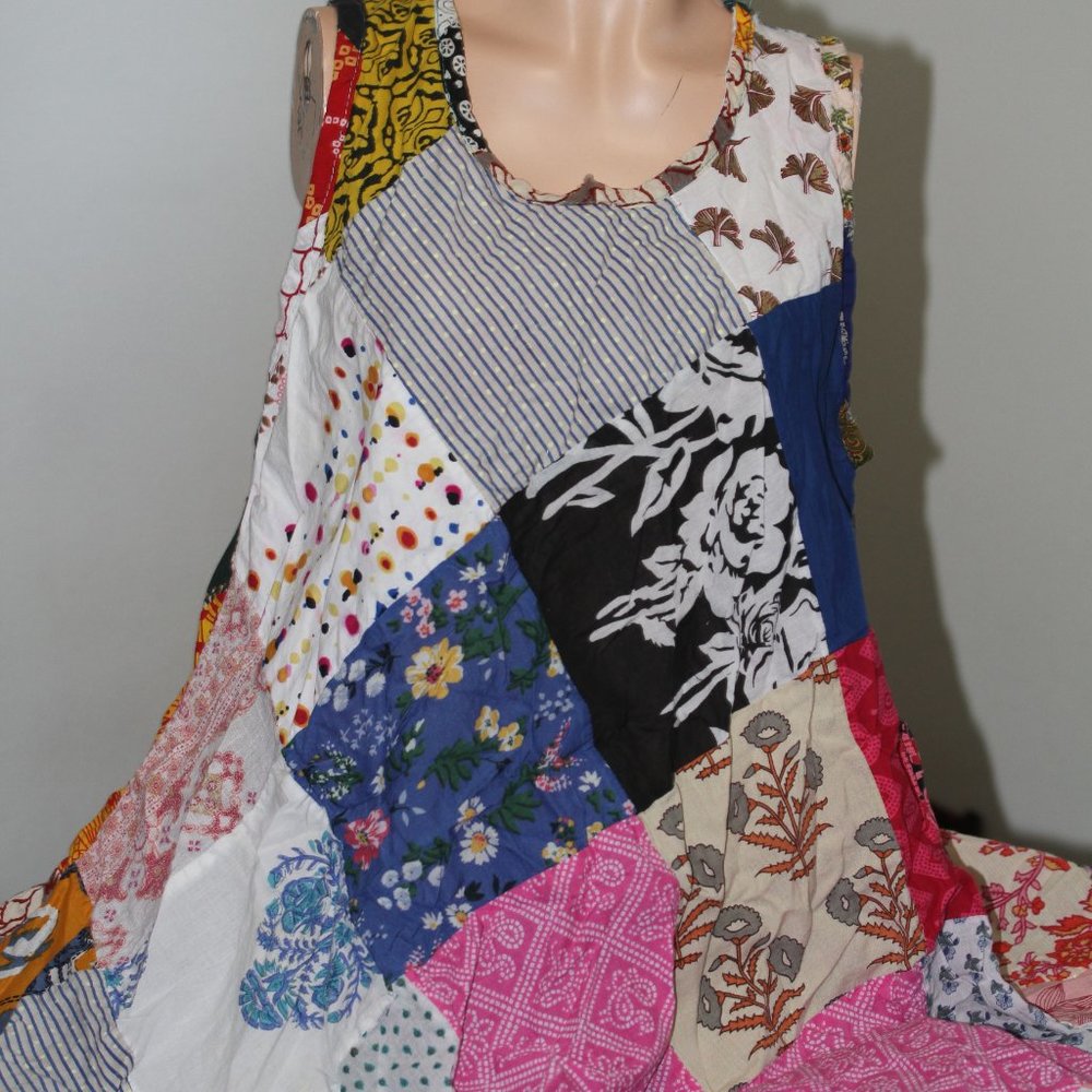 Patchwork Cotton Dress - image 3